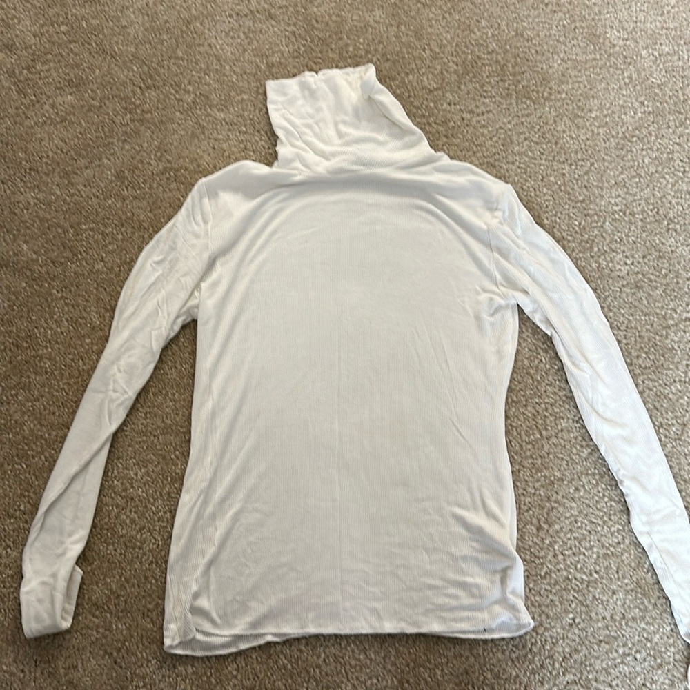 White turtle neck